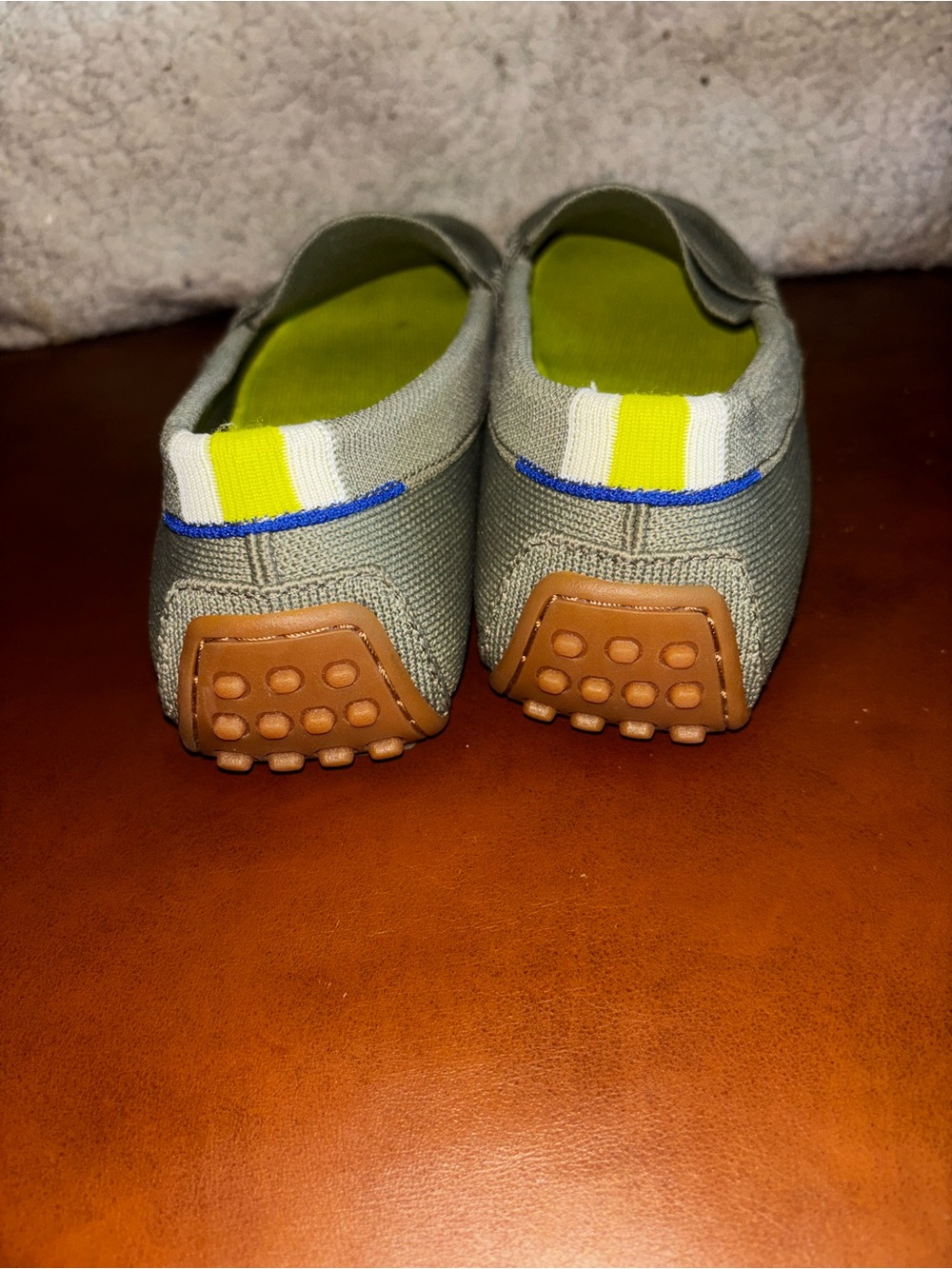 Rothy’s The Driver Loafers Olive Green Knit Women’s Size 10 Washable Like New - Picture 3 of 7